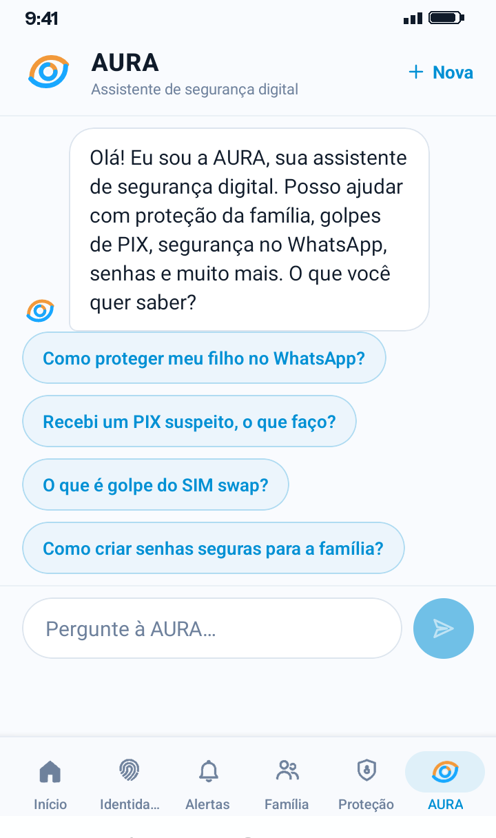 AURA — análise de mensagens por IA
