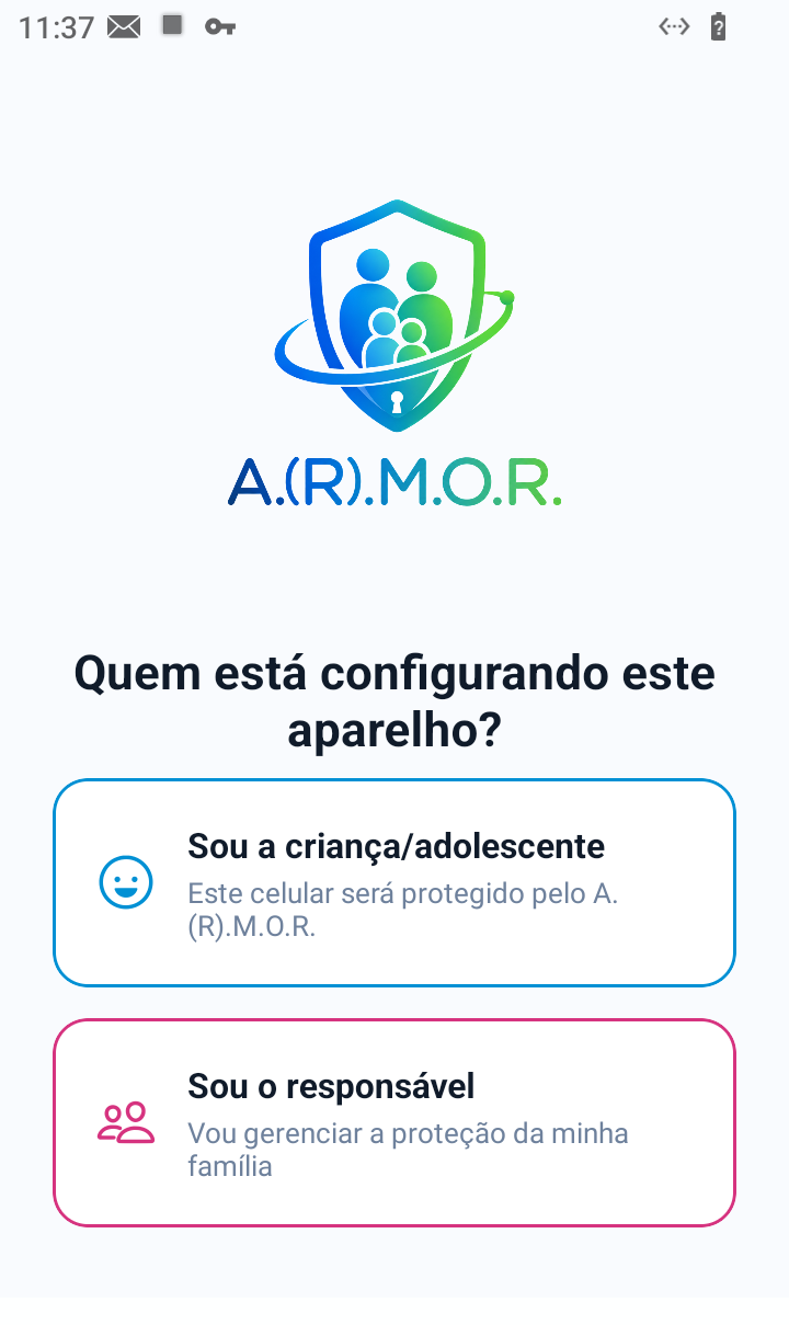 Pareamento do aparelho do filho